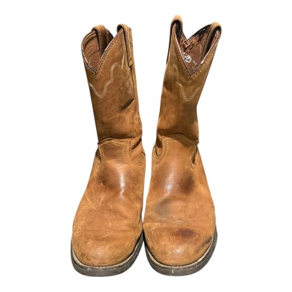 Justin Boots 3902 Men’s Size 11 D Jeb Round Toe Western Cowboy Boots Mid Calf